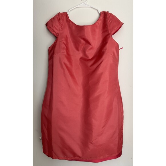 J Crew Silk Cotton Blend Sheath Dress Size 10 *Altered* Cap Sleeves Cocktail - Picture 13 of 15
